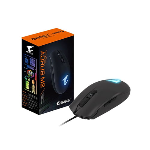 GIGABYTE AORUS M2 6200 DPI OPTICAL RGB GAMING MOUSE