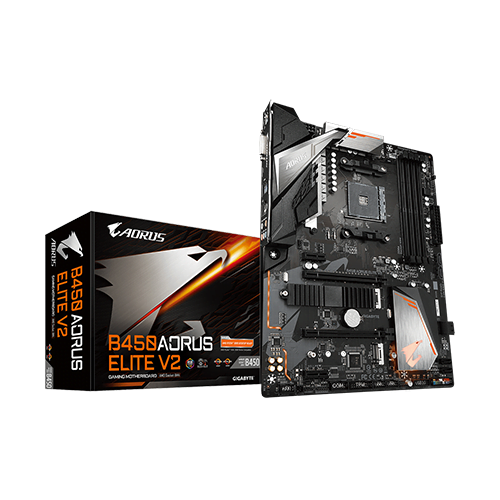 GIGABYTE B450 AORUS ELITE V2 AMD AM4 MOTHERBOARD