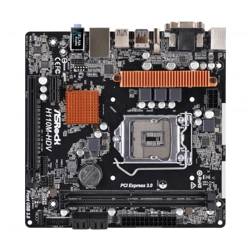 Asrock H110M-HDV R3.0 Super Alloy Micro ATX Motherboard