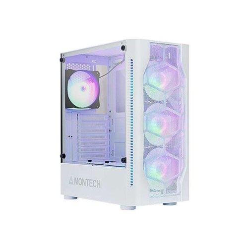 Montech X1 Mesh White ATX Mid Tower High Airflow Desktop Gaming Case
