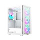Montech X3 Glass White ATX Mid Tower High Airflow PC Gaming Case