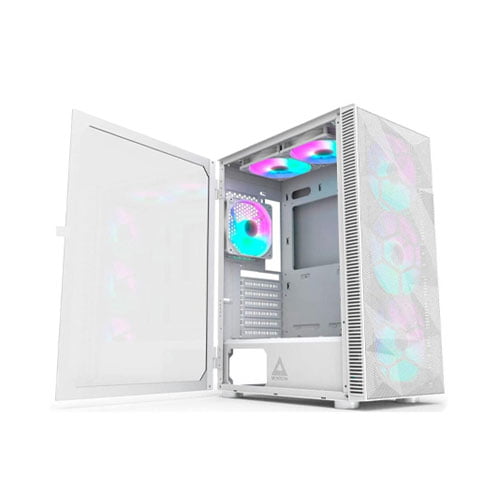 Montech X3 Mesh White ATX Mid Tower High Airflow PC Gaming Case