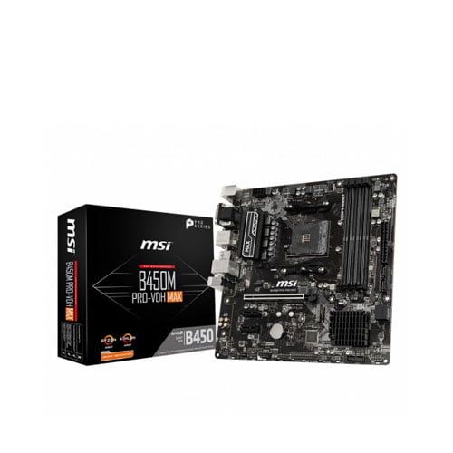 MSI B450M PRO-VDH MAX AMD AM4 Gaming Motherboard