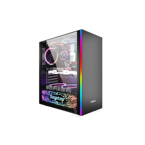 Segotep Fancey S1 MID Tower Tempered Glass ATX Computer Gaming Case Segotep Fancey S1 MID Tower Tempered Glass ATX Computer Gaming Case