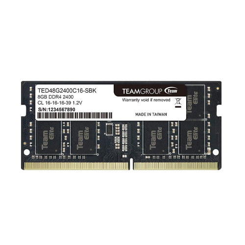 TEAM ELITE 8GB 2400MHz DDR4 LAPTOP RAM