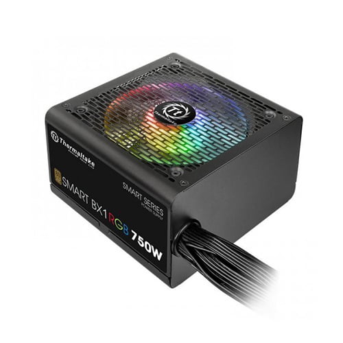 Thermaltake Smart BX1 RGB 750W 80 Plus Bronze Sleeve Cable Flat Power Supply