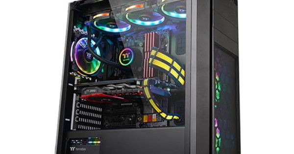 H26 Thermaltake Versa H26 Tempered Glass Mid Tower Desktop Case