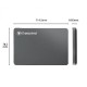 Transcend StoreJet 25C3N 2TB USB 3.1 Ultra Slim Iron Gray External HDD