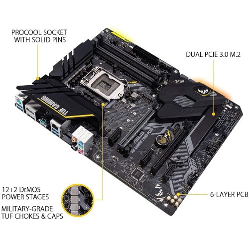 Asus TUF GAMING Z490 PLUS Intel 10th Gen Motherboard