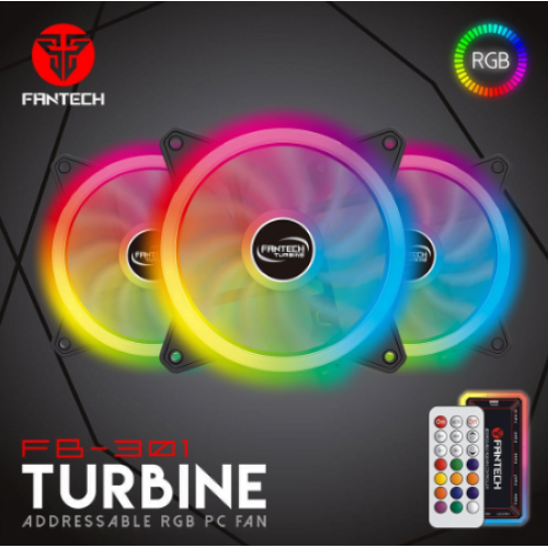 Fantech FB-301 Turbine 120mm Three Fan Pack Case Fan