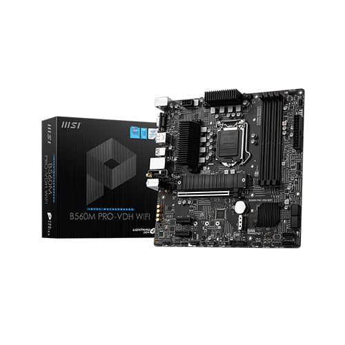 INTEL CORE I5-11400 11TH GEN PROCESSOR+MSI B560M PRO-VDH WIFI Intel 10th and 11th Gen Micro ATX Motherboard