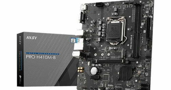 MSI PRO H410M-B 10th Gen Intel LGA 1200 Motherboard - Main Image