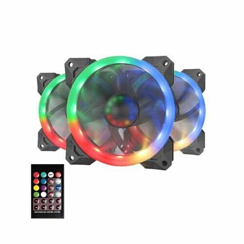 Redragon GC-F009 RGB 3 In 1 Case Fan With Remote Control