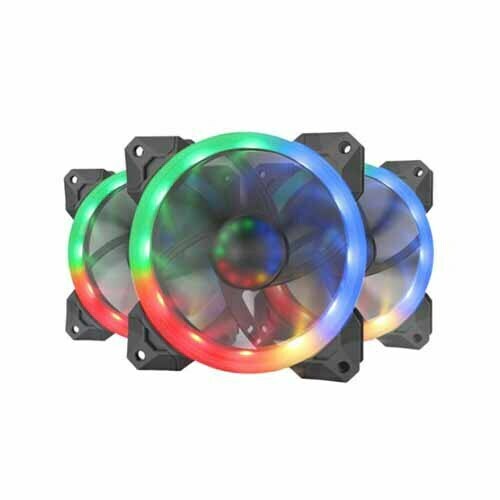 Redragon GC-F009 RGB 3 In 1 Case Fan With Remote Control