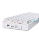 Redragon K530 Draconic 60% Compact RGB Wireless Mechanical Blue Switch Gaming Keyboard (White)