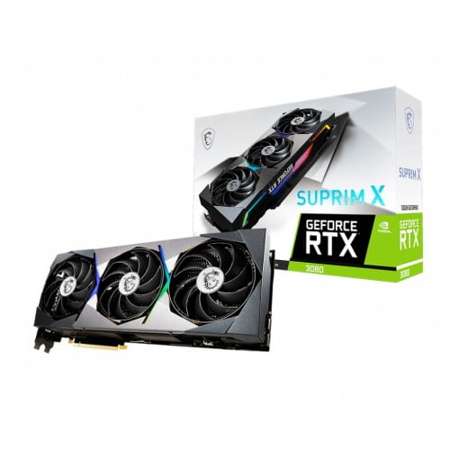 MSI GeForce RTX 3080 SUPRIM X 10G LHR GDDR6X Graphics Card