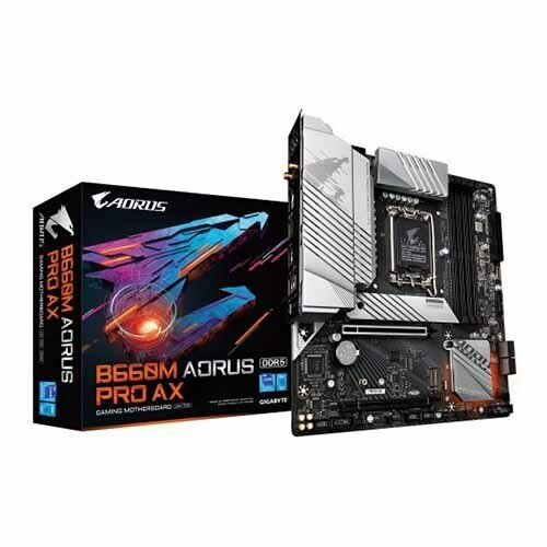 Gigabyte B660M Aorus Pro AX DDR5 12th Gen Micro ATX Motherboard