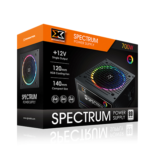 XIGMATEK SPECTRUM 700W 80PLUS White Power Supply