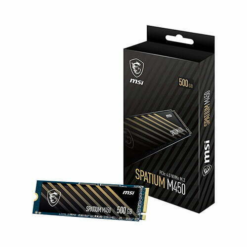 MSI SPATIUM M450 500GB PCIe Gen4.0 NVMe M.2 2280 SSD