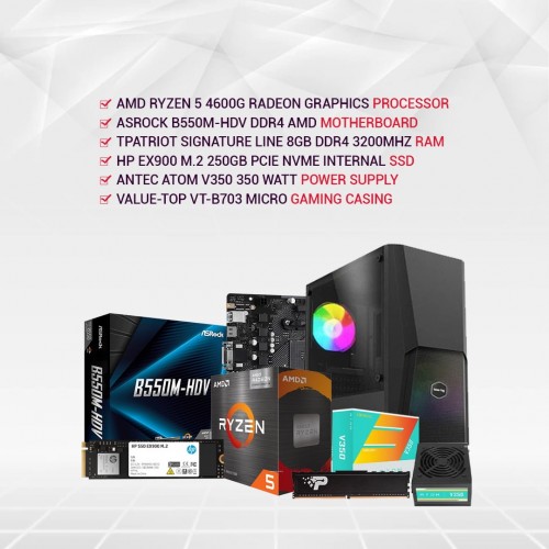 Pc-Deal With AMD RYZEN 5 4600G PROCESSOR