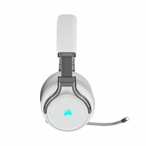 Corsair VIRTUOSO RGB WIRELESS High-Fidelity Gaming Headset (White)