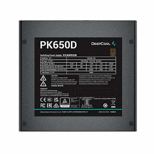 DeepCool PK650D 650W 80+ Bronze Certified Power Supply