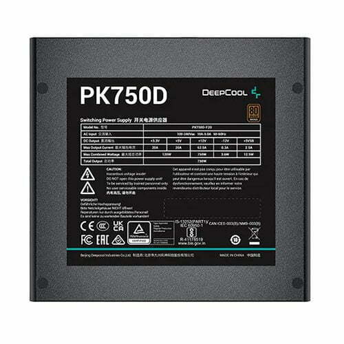 Deepcool PK750D 750 Watt 80 PLUS Bronze Power Supply