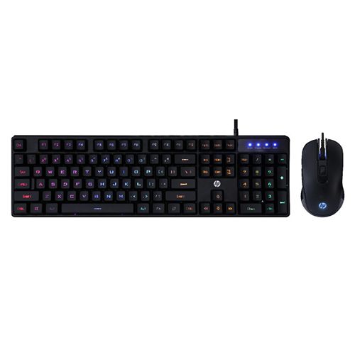 HP KM200 LED Backlight Gaming Keyboard and Mouse Combo