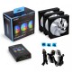 Lian Li UNI FAN AL AL120-3B Revolutionized Daisy-Chain ARGB Case Fan