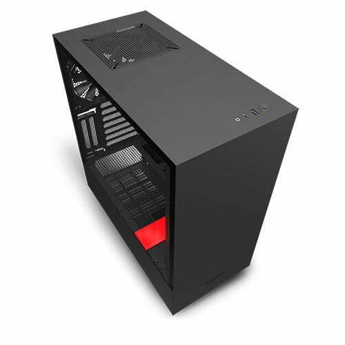 NZXT H510i Compact Mid Tower Black-Red Gaming Casing