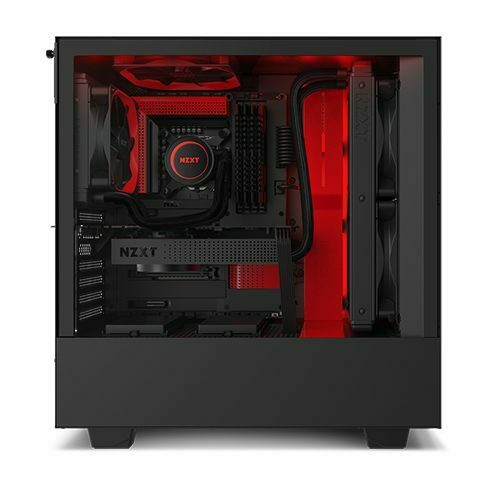 NZXT H510i Compact Mid Tower Black-Red Gaming Casing