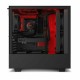 NZXT H510i Compact Mid Tower Black-Red Gaming Casing
