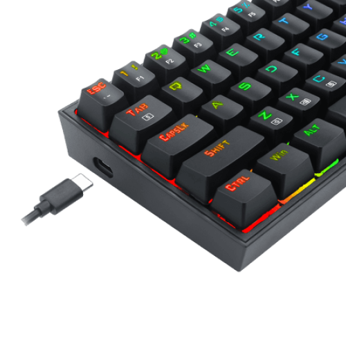 Redragon K628 Pollux 75% Wired RGB Gaming Keyboard
