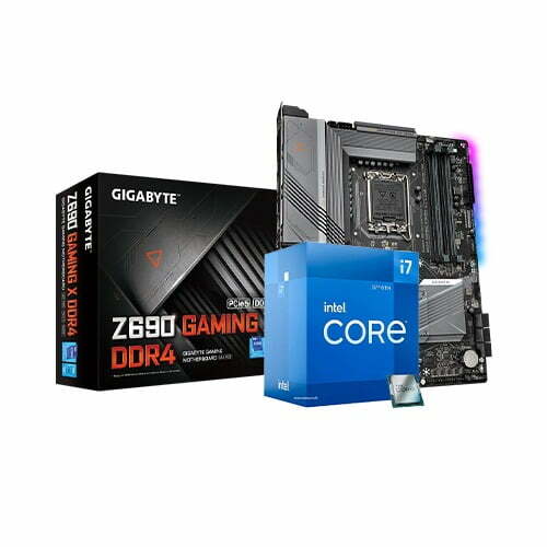 INTEL CORE I7-12700 PROCESSOR AND GIGABYTE Z690 GAMING X ATX