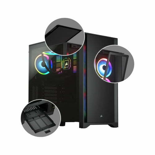 CORSAIR 4000D Tempered Glass Mid-Tower ATX Case Black