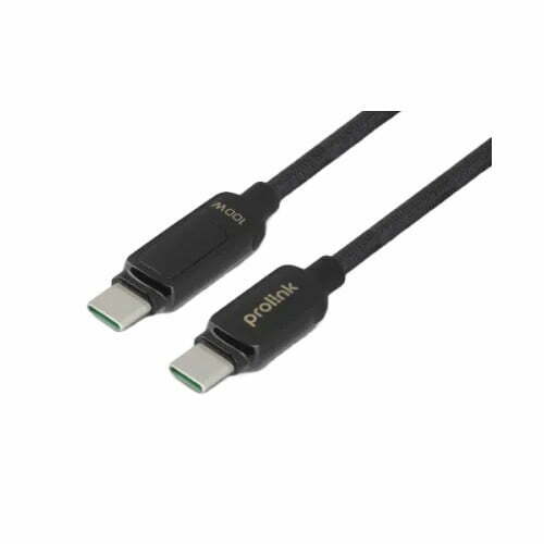 PROLiNK GCC-100-02 100W Digital Display USB Type-C to C PD Cable