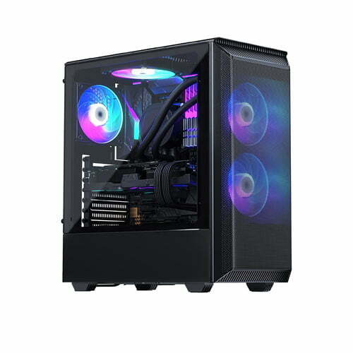 Phanteks PH-EC300ATG_BK01 Eclipse P300A Black Tempered Glass Case
