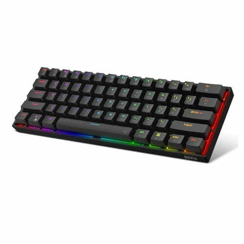 Keymove DIERYA DK61E Black Wired RGB Gaming Keyboard 