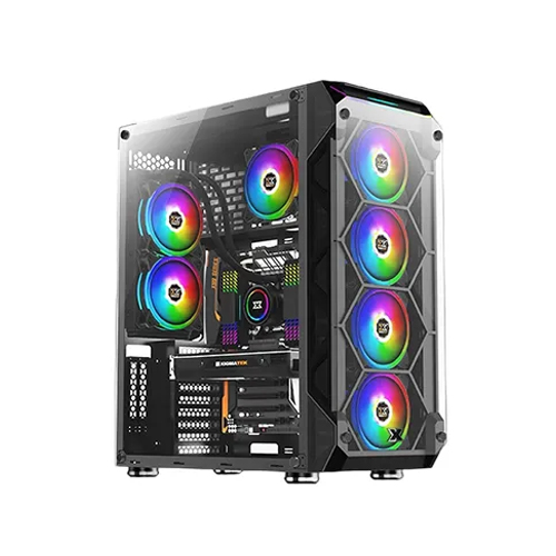 XIGMATEK OVERTAKE TEMPERED GLASS EATX GAMING CASE