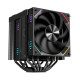 1ST PLAYER FT12DSL-6 Dual Tower CPU Air Cooler With Display Black