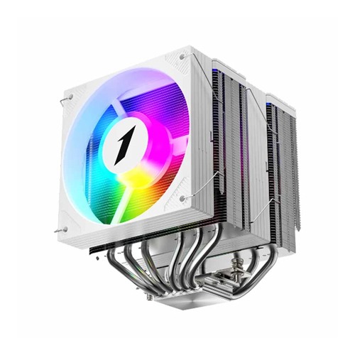 1STPLAYER CRYO CY12LD ARGB White Dual Tower Air CPU Cooler