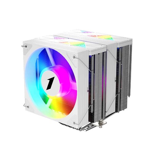 1STPLAYER CRYO CY12LD ARGB White Dual Tower Air CPU Cooler