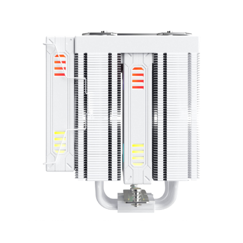 1stPlayer FT12DSL-6 White CPU Cooler Dual Tower 6 Heatpipes LCD Screen 275W 