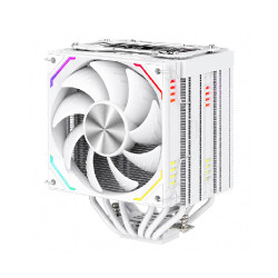 1stPlayer FT12DSL-6 White CPU Cooler Dual Tower 6 Heatpipes LCD Screen 275W 