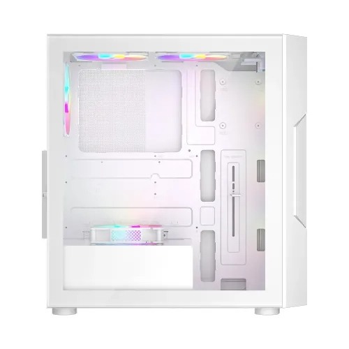 1STPLAYER T7 RGB ATX Mid Tower Gaming Casing White 1STPLAYER T7 RGB ATX Mid Tower Gaming Casing White