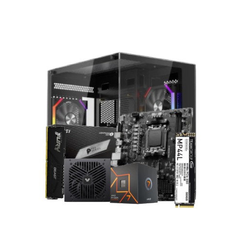 PC Build with AMD Ryzen 7 7700 Gaming Processor