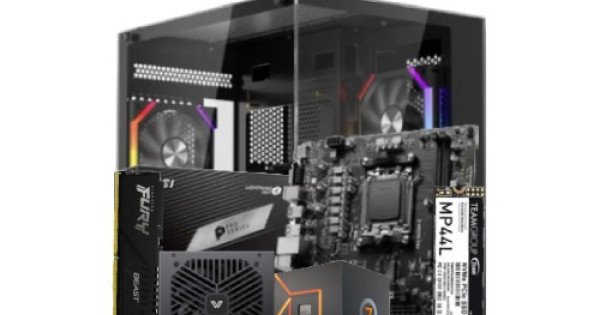 PC Build with AMD Ryzen 7 7700 Gaming Processor