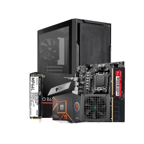 PC Build with AMD Ryzen 5 7600 Gaming Processor