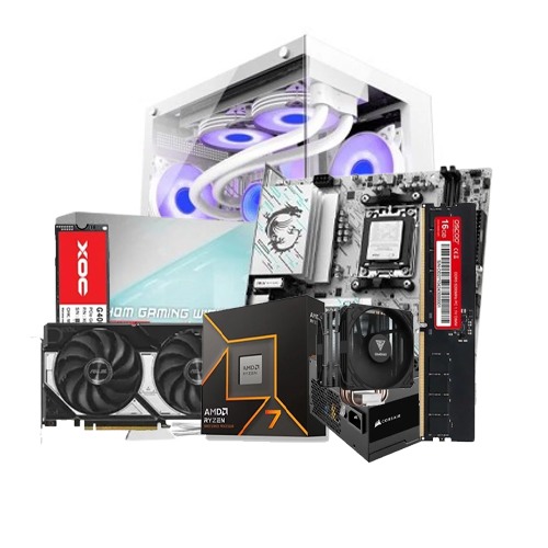 PC Build with AMD Ryzen 7 9700X AM5 Gaming Processor