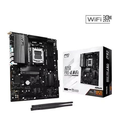 ASROCK B850 PRO-A WiFi 6E AM5 DDR5 ATX Motherboard